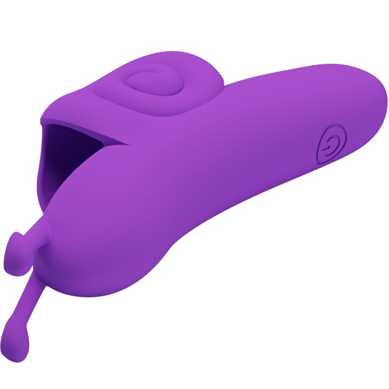 PODEROSO ESTIMULADOR DE DEDOS CARACOL MORADO