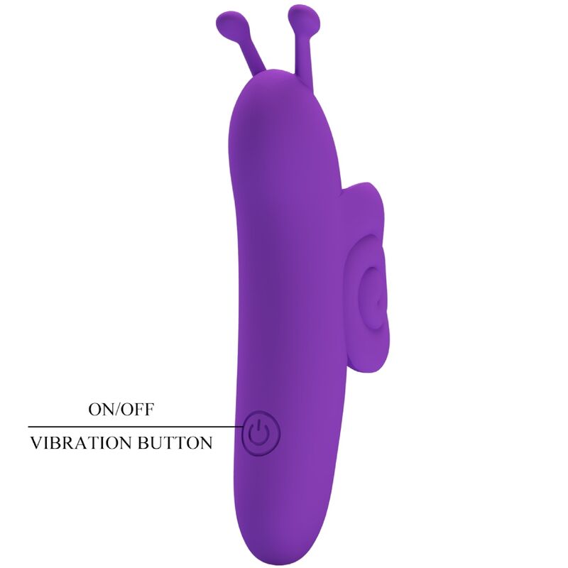 PODEROSO ESTIMULADOR DE DEDOS CARACOL MORADO