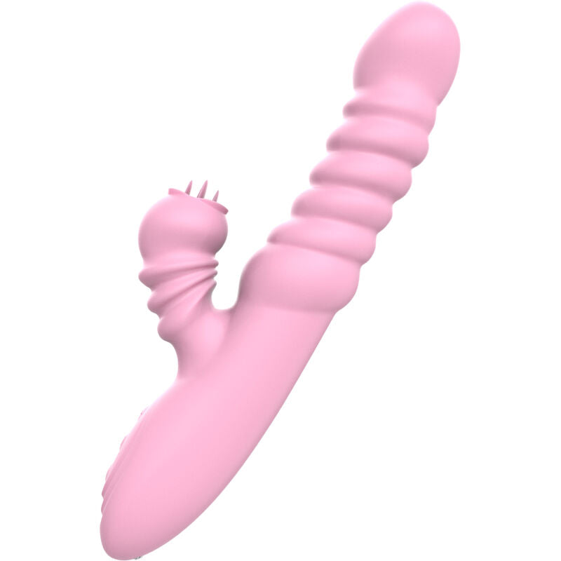 ARMONY - VIBRADOR MULTIFUNCIÓN CON LENGUA ROSA EFECTO CALOR ESTIMULANTE