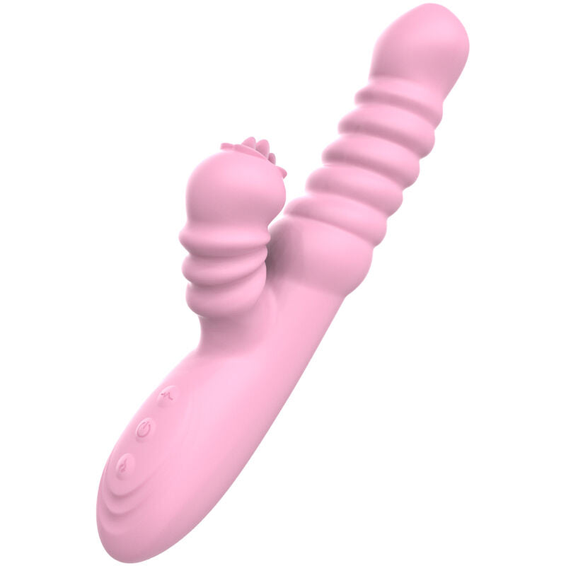 ARMONY - VIBRADOR MULTIFUNCIÓN CON LENGUA ROSA EFECTO CALOR ESTIMULANTE