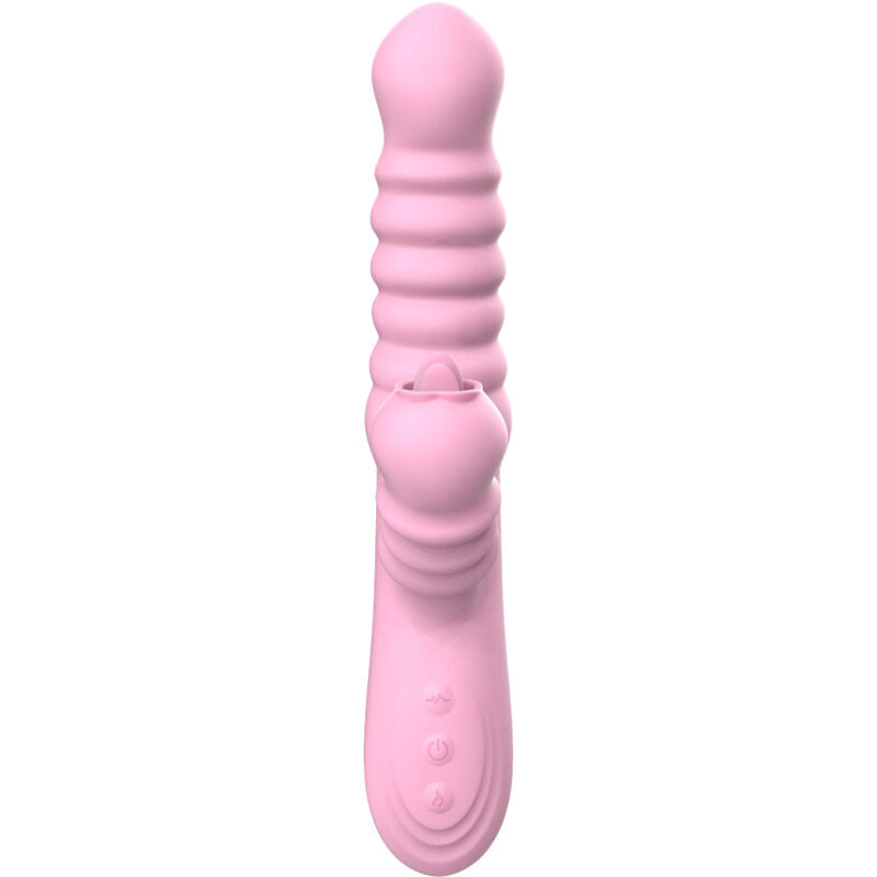 ARMONY - VIBRADOR MULTIFUNCIÓN CON LENGUA ROSA EFECTO CALOR ESTIMULANTE
