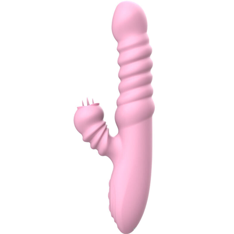 ARMONY - VIBRADOR MULTIFUNCIÓN CON LENGUA ROSA EFECTO CALOR ESTIMULANTE