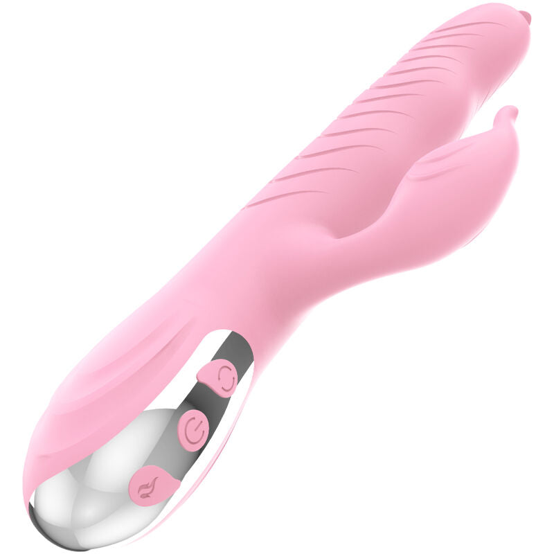 ARMONY - MARCIA VIBRADOR Y LENGUA DOBLE EMPUJANTE EFECTO CALOR ROSA