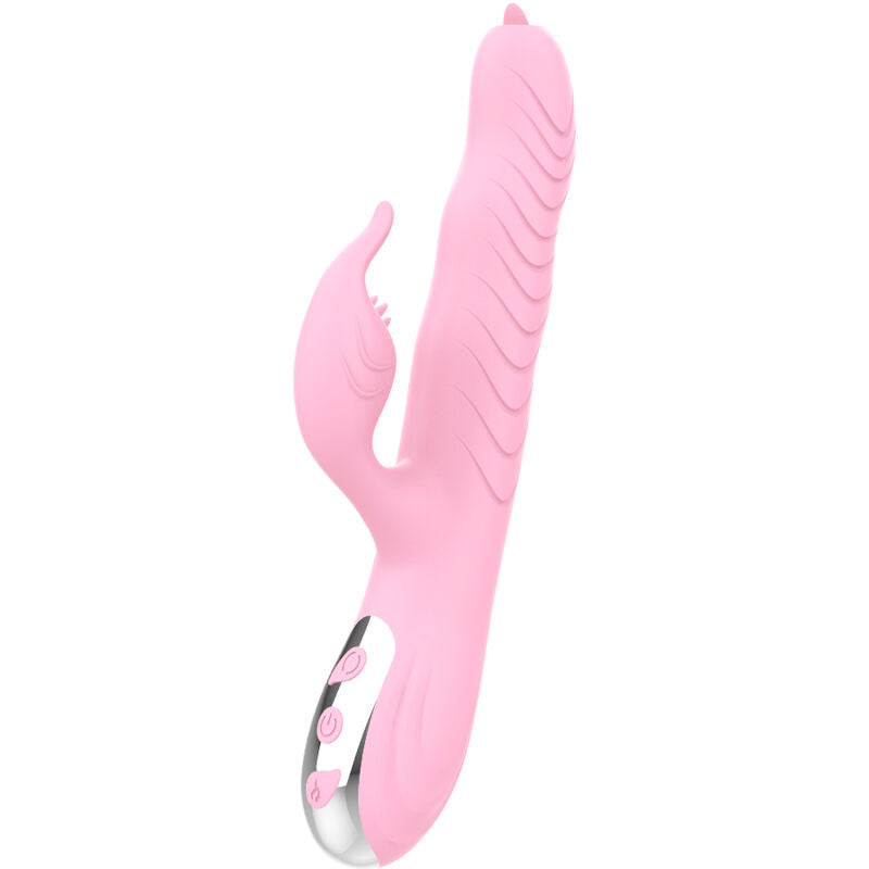 ARMONY - MARCIA VIBRADOR Y LENGUA DOBLE EMPUJANTE EFECTO CALOR ROSA