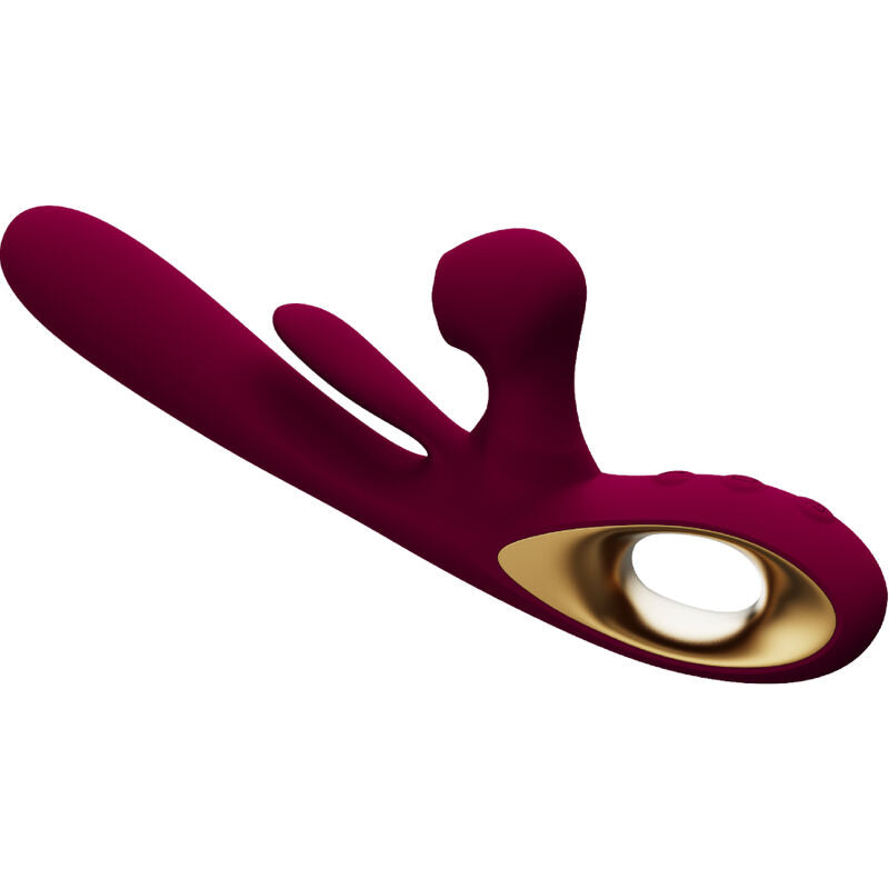 ARMONY - VIBRADOR DE IMPACTO SWING Y ESTIMULADOR DUAL MODELO 1 BURDEOS