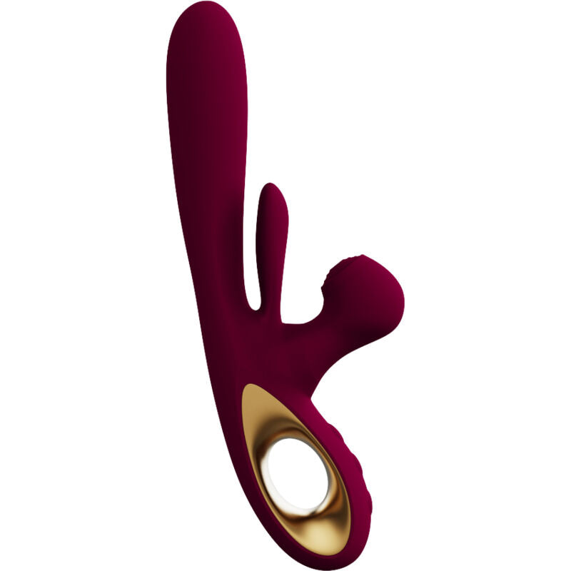 ARMONY - VIBRADOR DE IMPACTO SWING Y ESTIMULADOR DUAL MODELO 1 BURDEOS