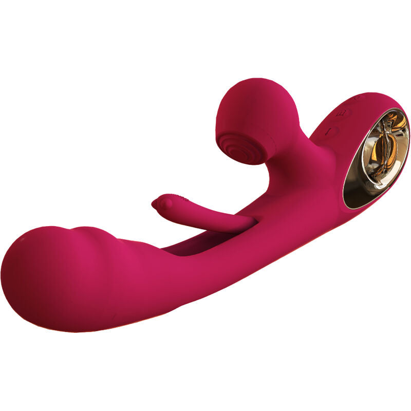 ARMONY - VIBRADOR DE IMPACTO SWING Y ESTIMULADOR DUAL MODELO 2 BURDEOS