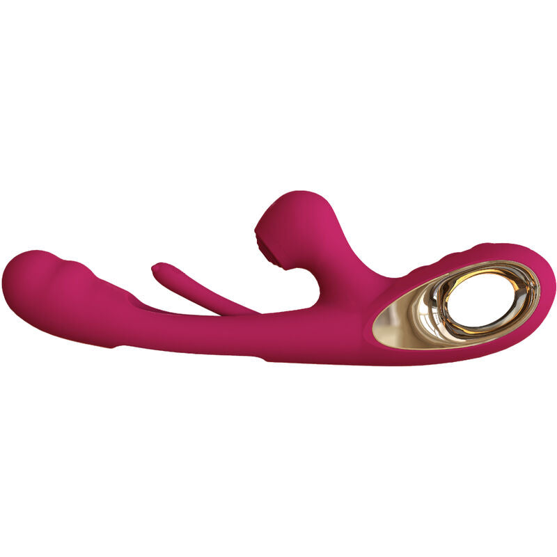 ARMONY - VIBRADOR DE IMPACTO SWING Y ESTIMULADOR DUAL MODELO 2 BURDEOS