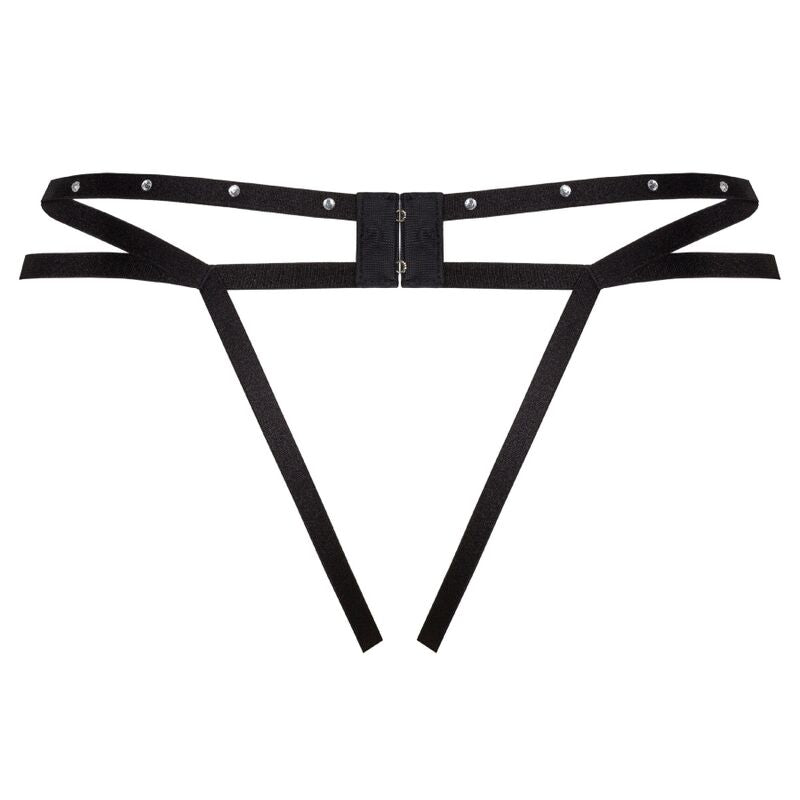 LIVCO CORSETTI FASHION - NOMADE THONG WITHOUT CROTCHLESS BLACK