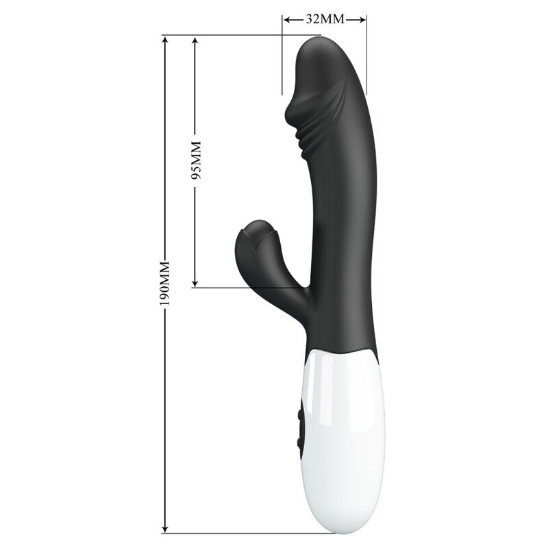 PRETTY LOVE - VIBRADOR PUNTO G SNAPPY NEGRO