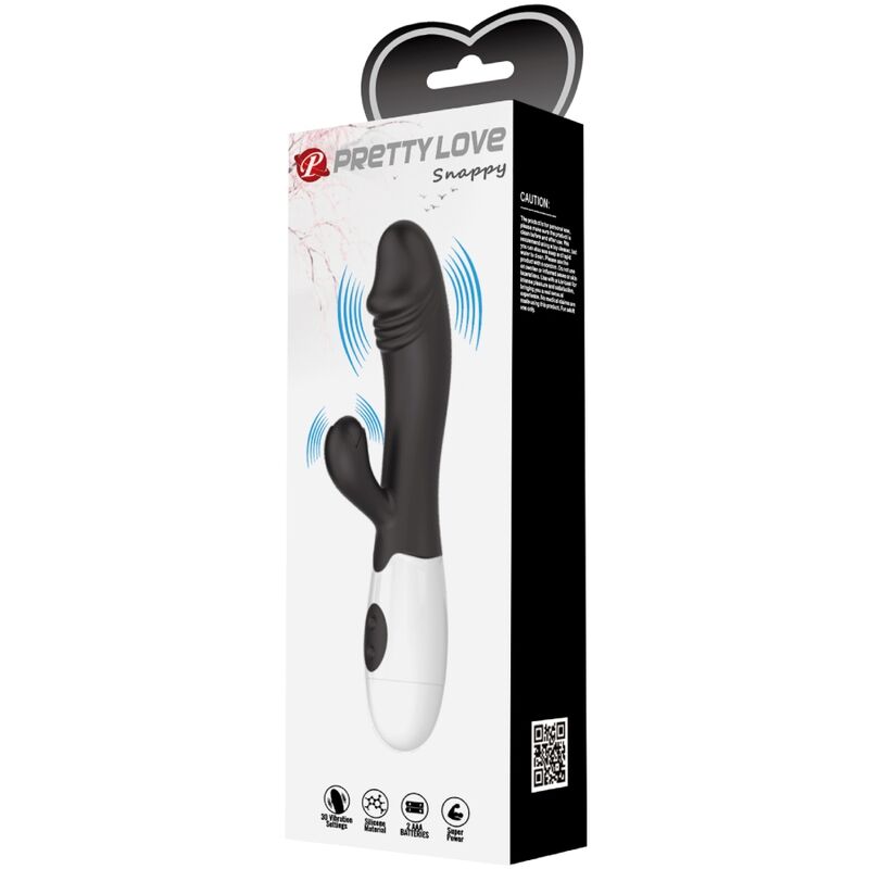 PRETTY LOVE - VIBRADOR PUNTO G SNAPPY NEGRO