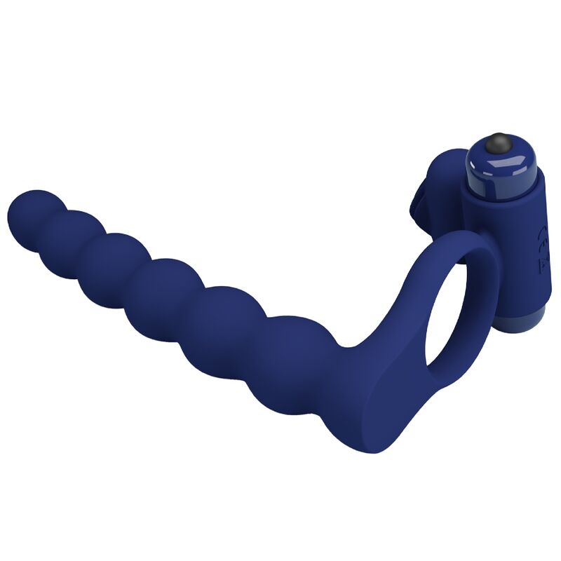 PRETTY LOVE - ANILLO VIBRADOR AJMAL CON TAPÓN AZUL
