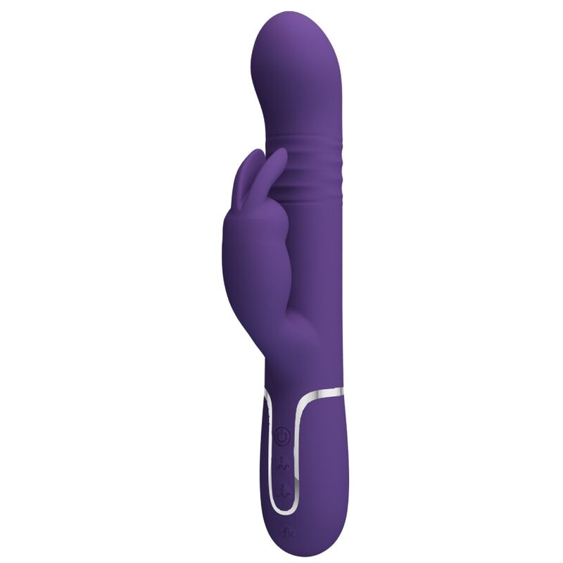 PRETTY LOVE - VIBRADOR CONEJO MORADO 4 EN 1 COALE