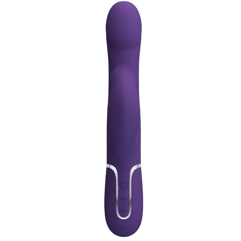 PRETTY LOVE - ZALIN 4 IN 1 PEARL RABBIT VIBRATOR PURPLE
