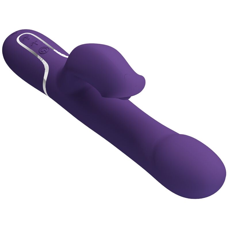 PRETTY LOVE - ZALIN 4 IN 1 PEARL RABBIT VIBRATOR PURPLE