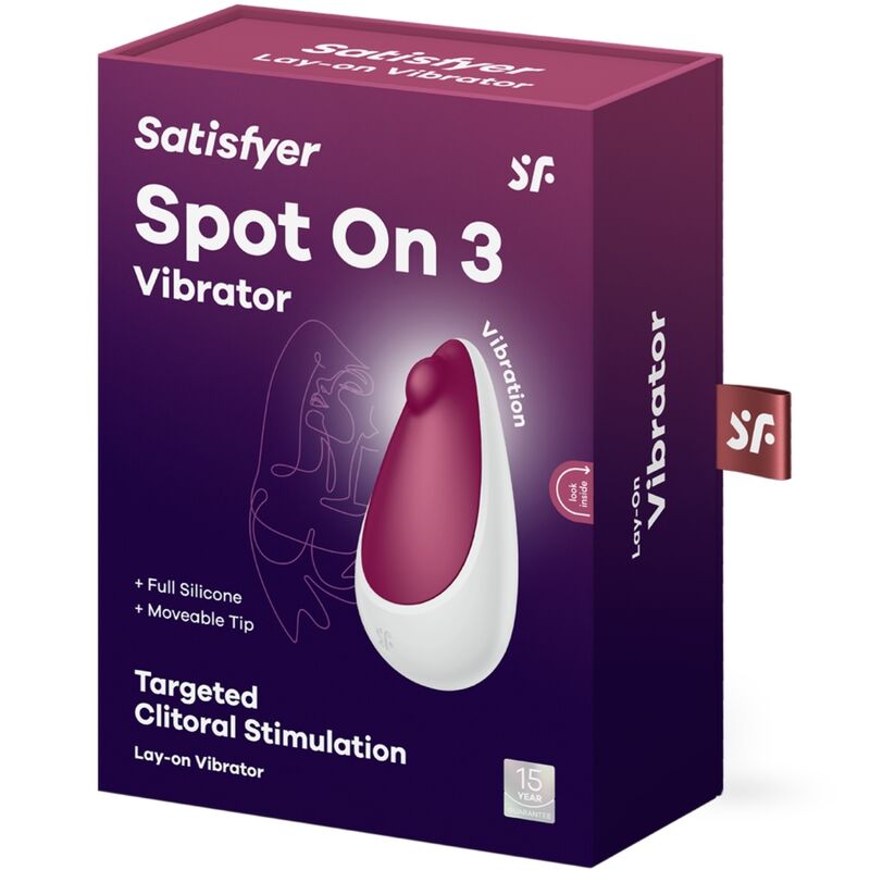 SATISFYER - SPOT ON 3 CLITORAL STIMULATOR BERRY