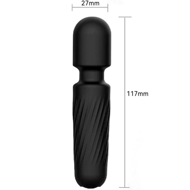 ARMONY - TU MASAJEADOR MÁGICO Y VIBRADOR RECARGABLE 10 VIBRACIONES NEGRO