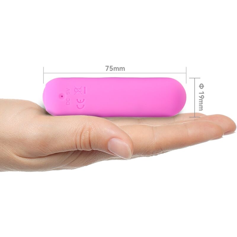 SPLASH HAHA VIBRADOR BALA SILICONE 10 VIBRAÇÕES 75 X 19 CM ROSA