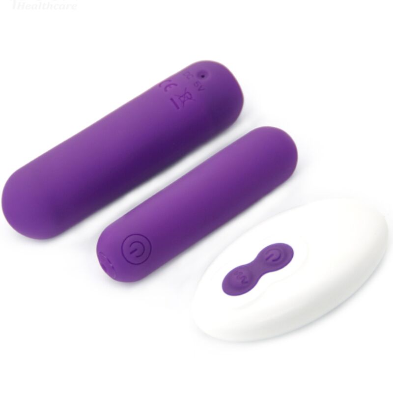 SPLASH JOLINE VIBRADOR BALA SILICONE CONTROLE REMOTO 10 VIBRAÇÕES 6.5 X 1.5 CM ROXO