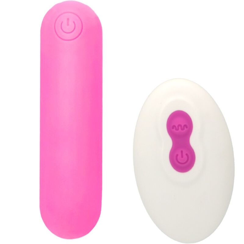 SPLASH JOLINE VIBRADOR BALA SILICONE CONTROLE REMOTO 10 VIBRAÇÕES 65 X 15 CM ROSA
