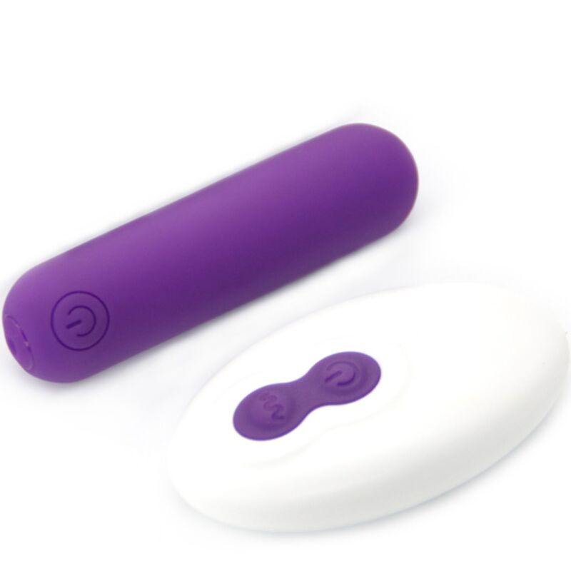 SPLASH JOLINE VIBRADOR BALA SILICONE CONTROLE REMOTO 10 VIBRAÇÕES 6.5 X 1.5 CM ROXO
