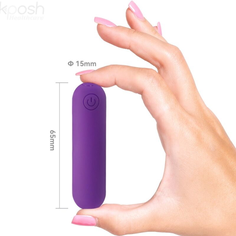 SPLASH JOLINE VIBRADOR BALA SILICONE CONTROLE REMOTO 10 VIBRAÇÕES 6.5 X 1.5 CM ROXO