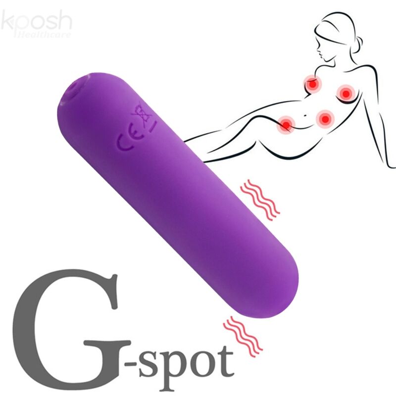 SPLASH JOLINE VIBRADOR BALA SILICONE CONTROLE REMOTO 10 VIBRAÇÕES 6.5 X 1.5 CM ROXO