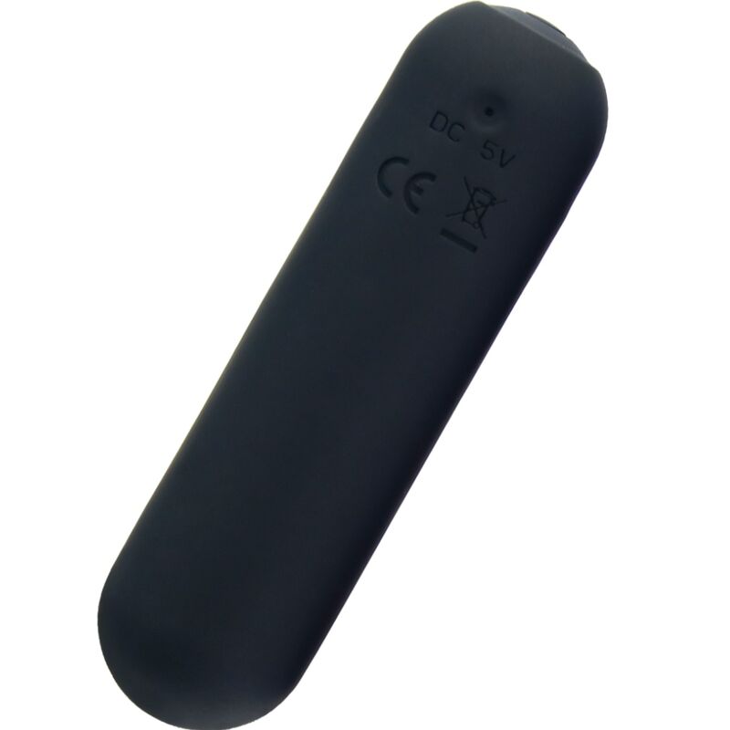 SPLASH JOIE VIBRADOR BULLET SILICONE CONTROLE REMOTO 10 VIBRAÇÕES 75 X 19 CM PRETO