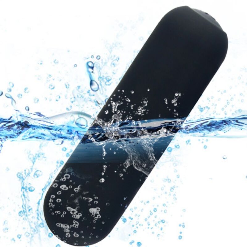 SPLASH JOIE VIBRADOR BULLET SILICONE CONTROLE REMOTO 10 VIBRAÇÕES 75 X 19 CM PRETO