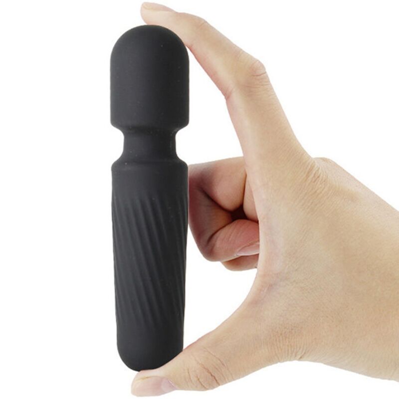ARMONY - TU MASAJEADOR MÁGICO Y VIBRADOR RECARGABLE 10 VIBRACIONES NEGRO