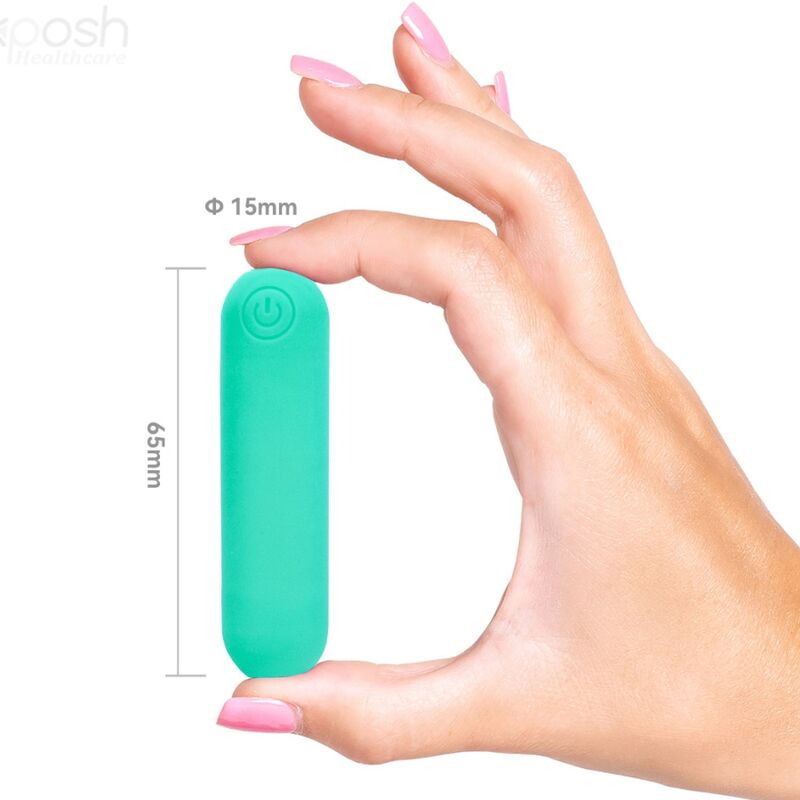 SPLASH JOLINE VIBRADOR BULLET SILICONE CONTROLE REMOTO 10 VIBRAÇÕES 65 X 15 CM VERDE