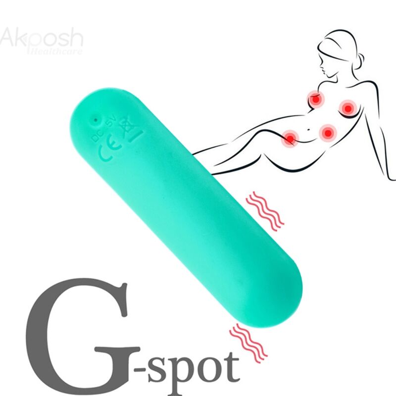 SPLASH JOIE VIBRADOR BULLET SILICONE CONTROLE REMOTO 10 VIBRAÇÕES 75 X 19 CM VERDE