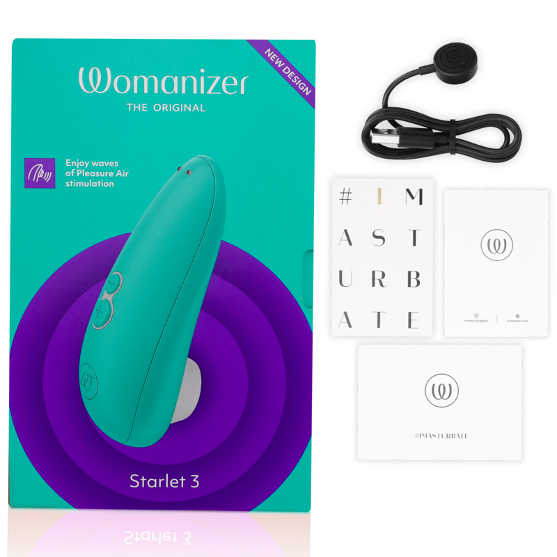 WOMANIZER - ESTIMULADOR DE CLÍTORIS STARLET 3 TURQUESA