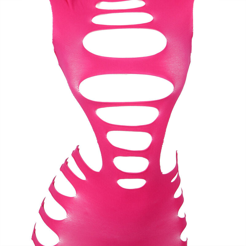 SUBBLIME - 952273 VESTIDO ROSA MANGA LARGA CON RED ELÁSTICA TALLA ÚNICA