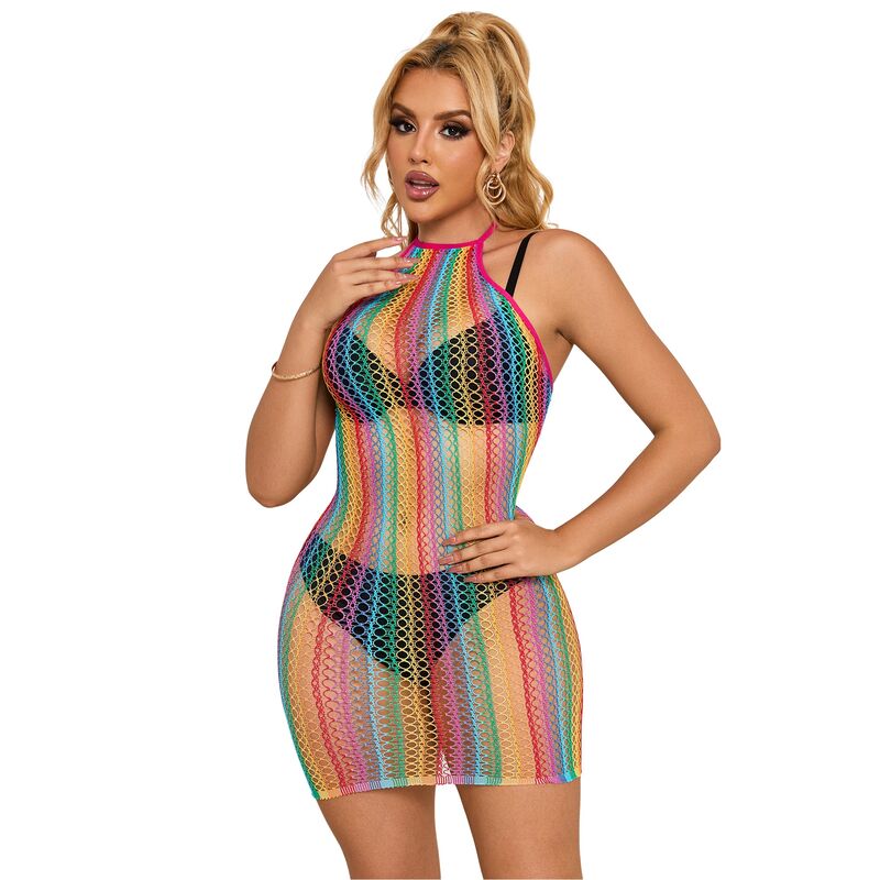 SUBBLIME - 952341 VESTIDO DE RED ARCOÍRIS TALLA ÚNICA
