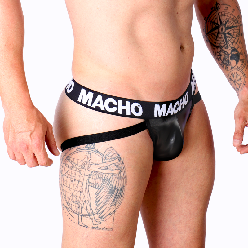 HOMBRE - MX25NC JOCK CUERO NEGRO M