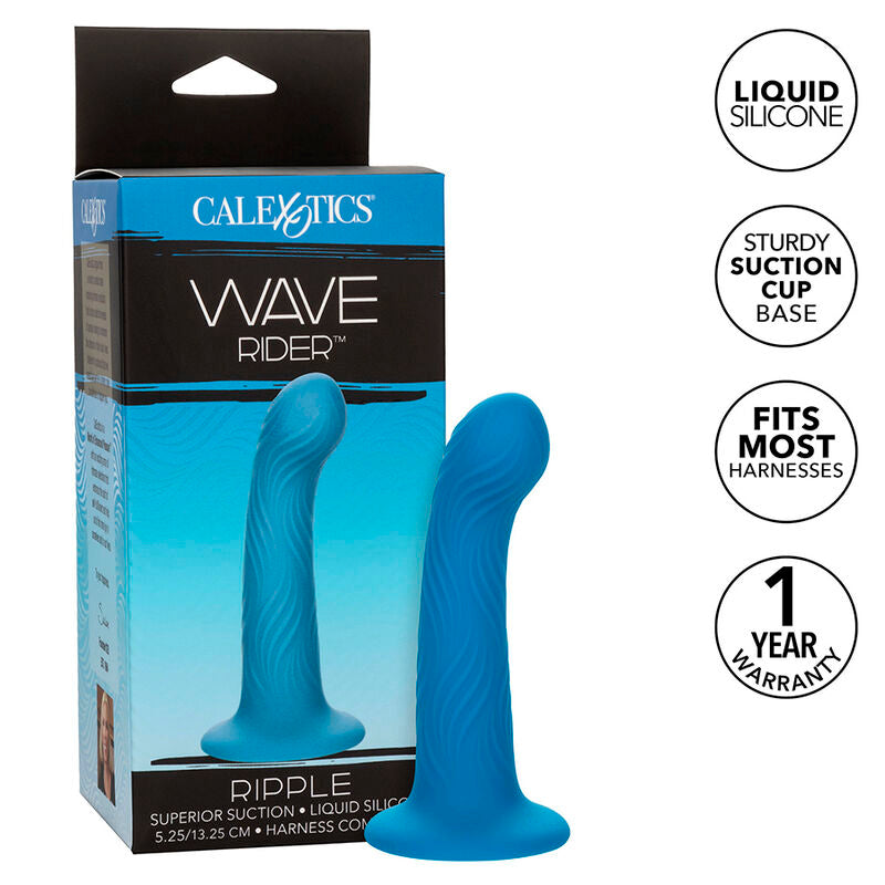 CALEXOTICS - TAPÓN ANAL WAVE RIDER RIPPLE AZUL