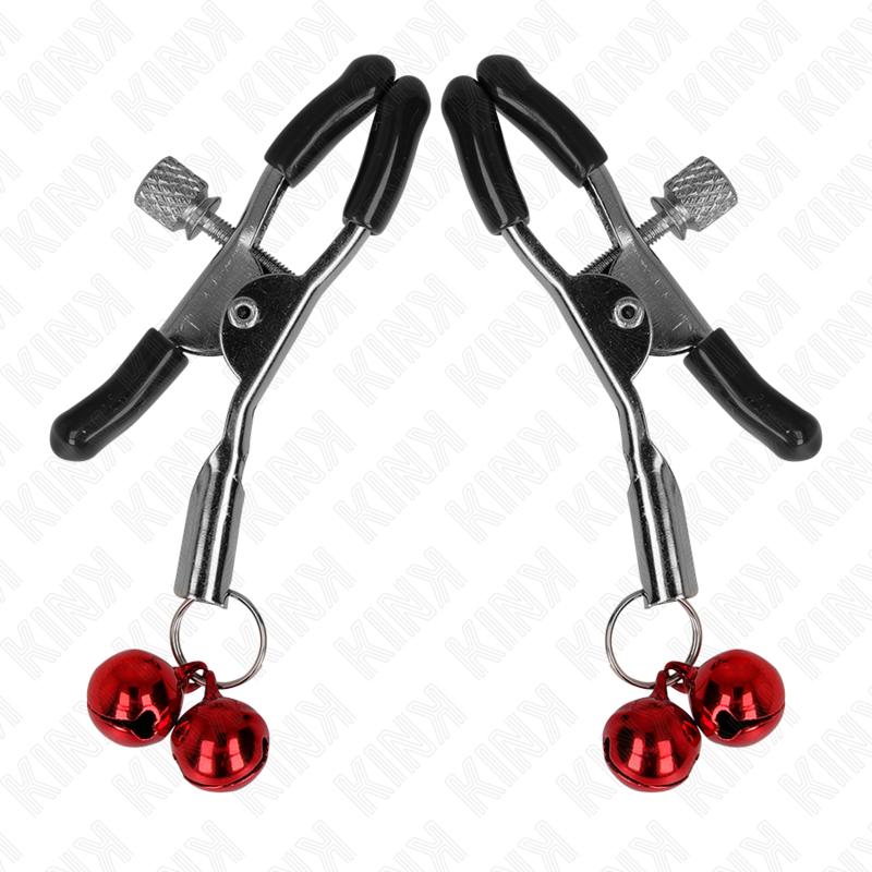 KINK - PINZA NARIZ DOBLE CAMPANA ROJA 6 CM