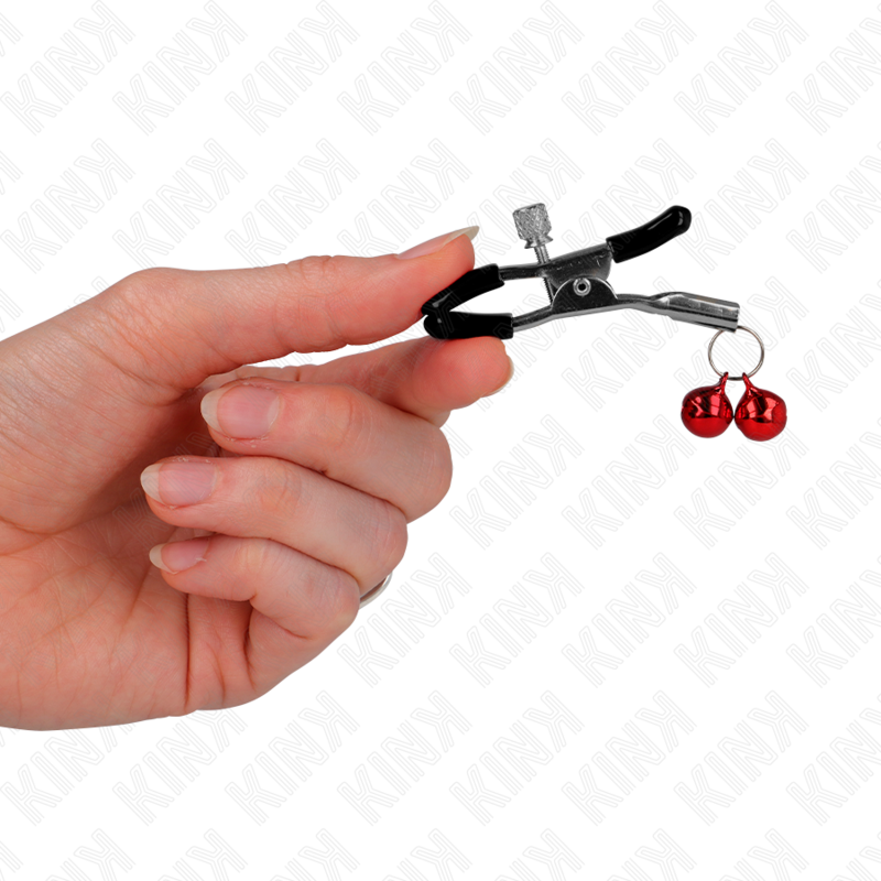 KINK - PINZA NARIZ DOBLE CAMPANA ROJA 6 CM