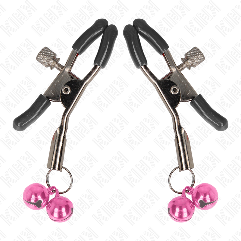 KINK - PINZA PARA NARIZ DOBLE CAMPANA ROSA 6 CM