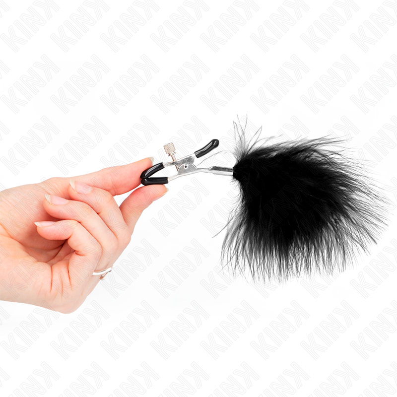 KINK - CLIP DE PLUMA NEGRO DE 7 CM PARA PLUMAS