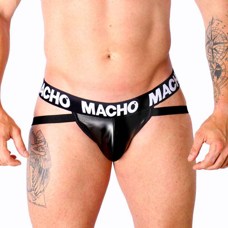HOMBRE - MX25NC JOCK CUERO NEGRO M