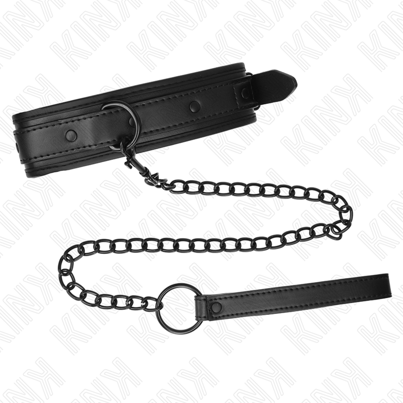 KINK - COLLAR BONDAGE DE NEOPRENO MODELO 2 CON CINTURÓN AJUSTABLE DE 78 CM 37,5 X 49,5 CM