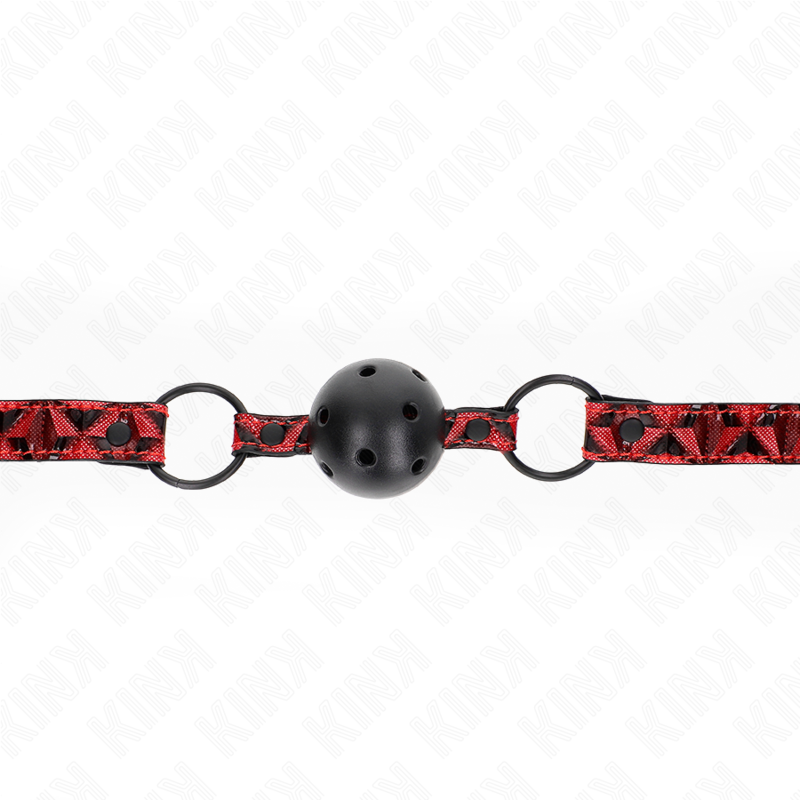 KINK - MORDAZA DE BOLA ESTÁNDAR DIAMANTE 4,5 CM MODELO 2 64,5 CM AJUSTABLE 42-60 CM