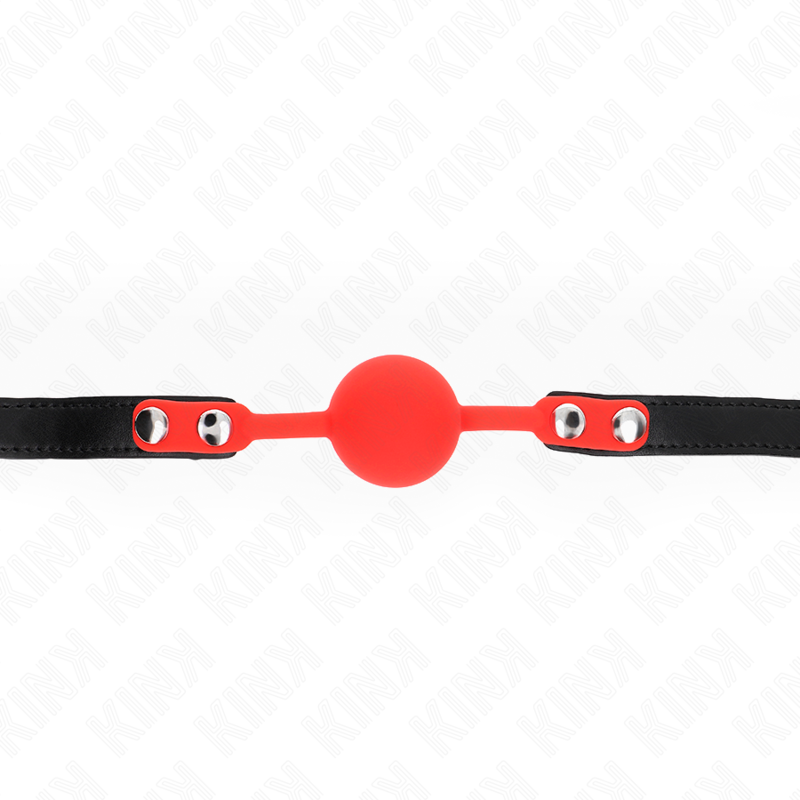 KINK - MORDAZA DE SILICONA CON BOLA DE 4 CM Y CERRADURA 60 x 2 CM