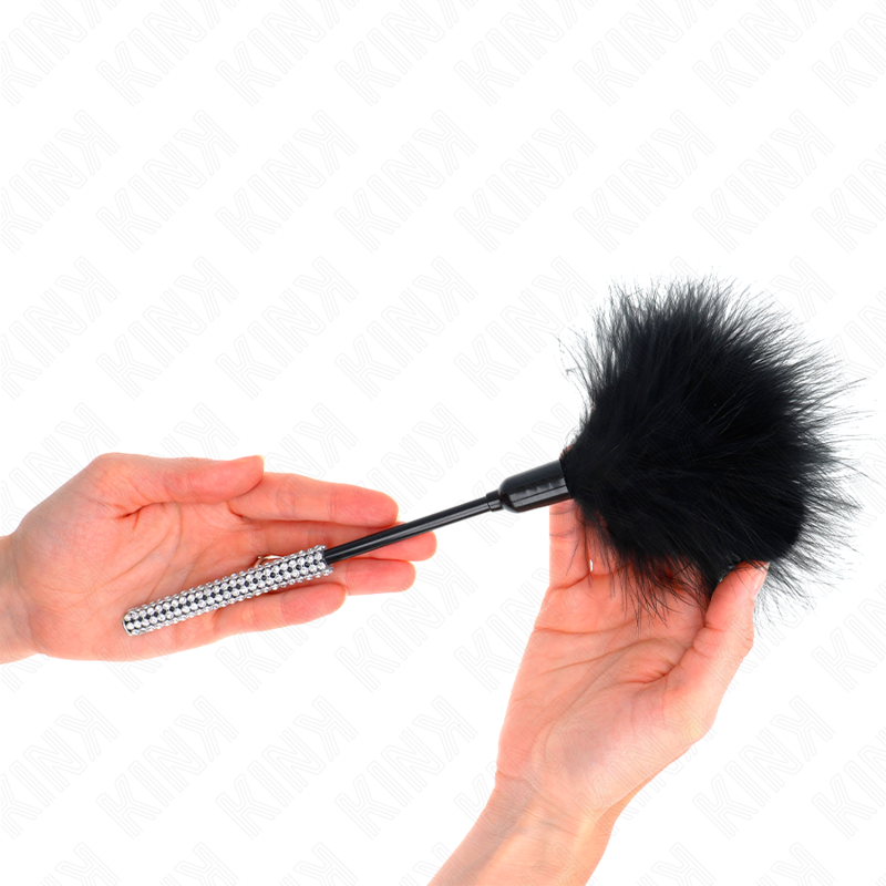 KINK - PLUMAS PARA HACER COSQUILLAS CON MANGO DE STRASS 27 CM