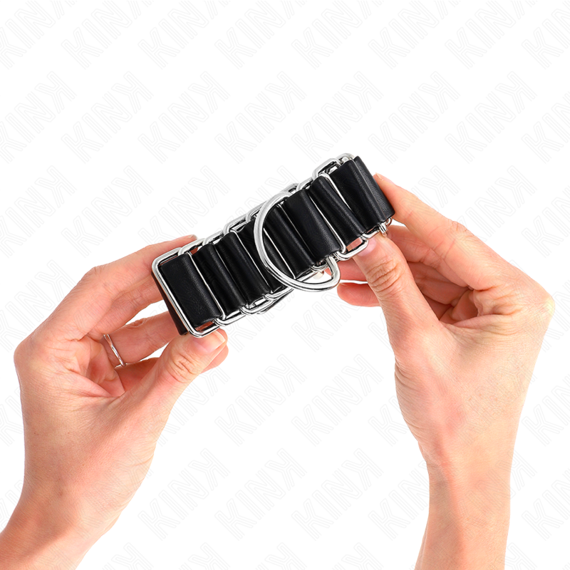 KINK - SUJECIONES PARA MUÑECAS DELGADAS CON BISAGRAS AJUSTABLES NEGRAS 16-22 CM X 3,5 CM