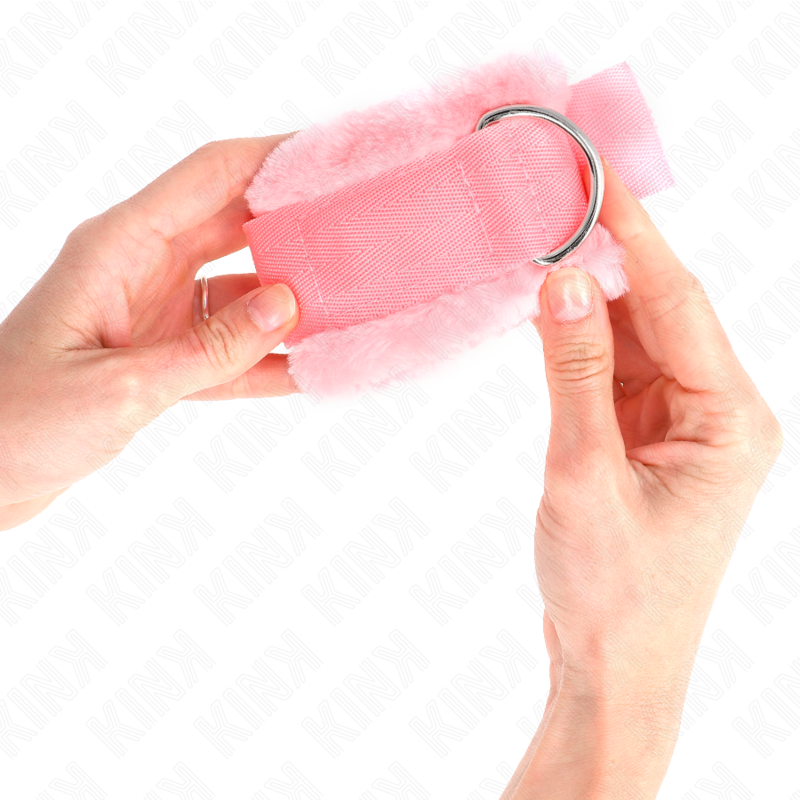 KINK - FORRO DE PELO ROSA AJUSTABLE A LA MUÑECA 17-31 CM X 7 CM