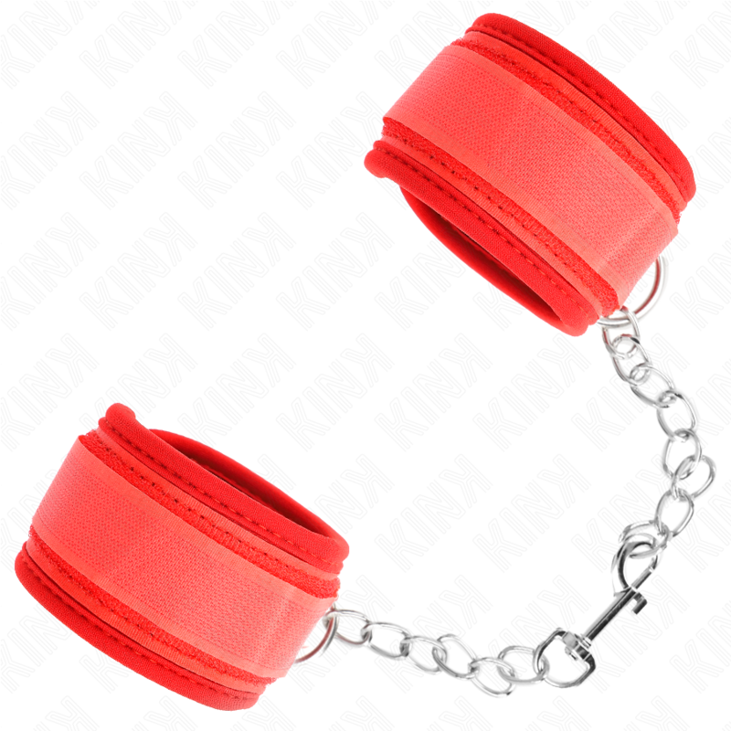KINK - PULSERAS DE NEOPRENO ROJAS 42 X 5 CM