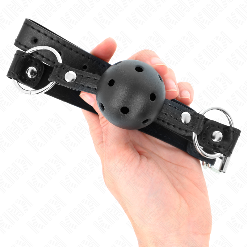 KINK - MORDAZA HUECO NEGRA DURA DE 4,5 CM MODELO 1 63,5 X 2 CM
